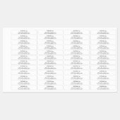 Design für das White-Script-Geschäft Etiketten (Blatt)