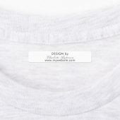 Design für das White-Script-Geschäft Etiketten (Befestigt)