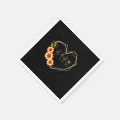 Design für das Zeichen der Liebe Serviette (Ecke)