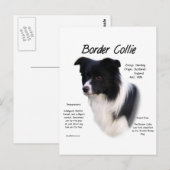 Design für den Verlauf von Border Collie Postkarte (Vorne/Hinten)