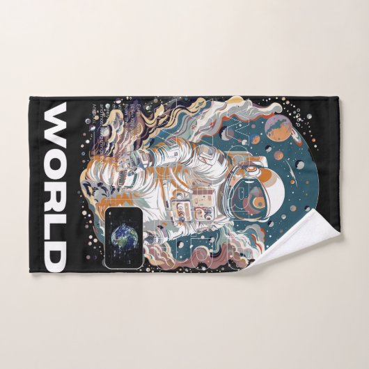 Design für den Weltraum Badhandtuch Set (Handtuch)