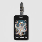 Design für den Weltraum Gepäckanhänger (Vorderseite Vertikal)