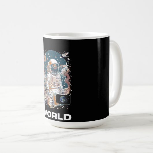 Design für den Weltraum Kaffeetasse (VorderseiteRechts)