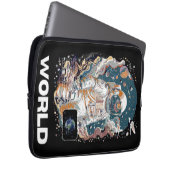 Design für den Weltraum Laptopschutzhülle (Vorne Rechts)