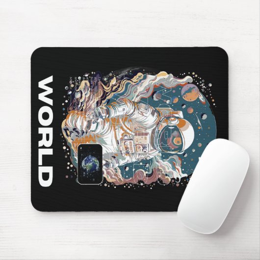 Design für den Weltraum Mousepad (Mit Mouse)