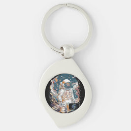 Design für den Weltraum Schlüsselanhänger