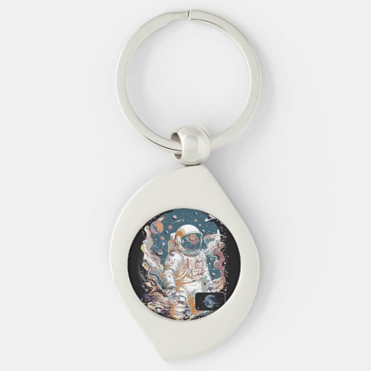 Design für den Weltraum Schlüsselanhänger (Vorderseite)