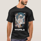 Design für den Weltraum T-Shirt (Vorderseite)