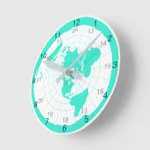 Design für die flache Earth-Uhr Runde Wanduhr (Winkel)