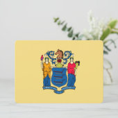 Design für die Flaggen des Staates New Jersey (Stehend Vorderseite)