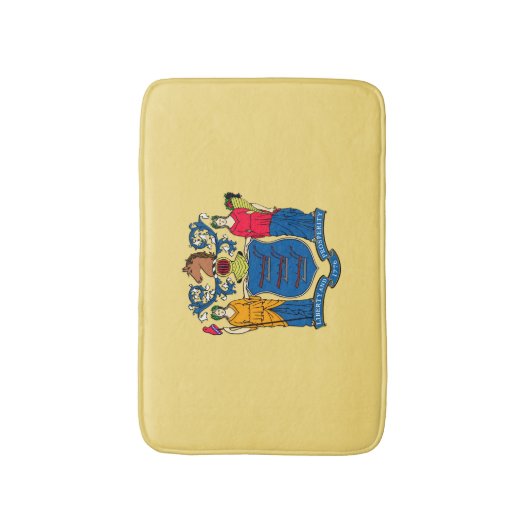 Design für die Flaggen des Staates New Jersey Badematte (Vorderseite Vertikal)