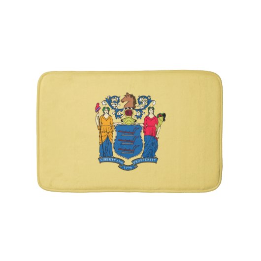 Design für die Flaggen des Staates New Jersey Badematte (Vorderseite)
