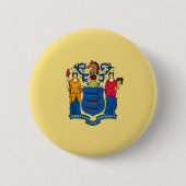 Design für die Flaggen des Staates New Jersey Button (Vorderseite)