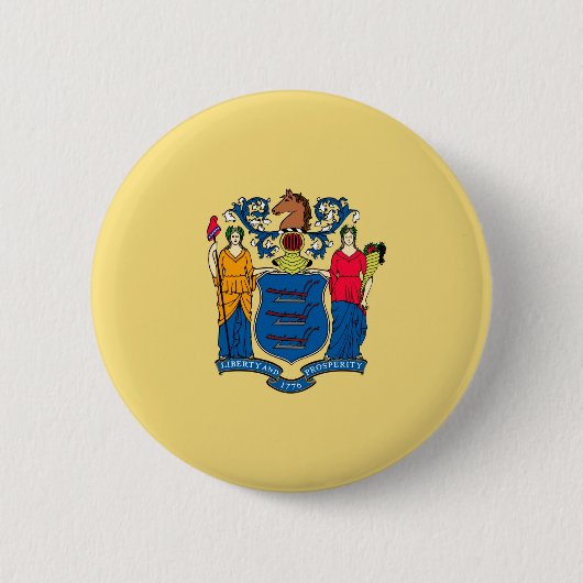 Design für die Flaggen des Staates New Jersey Button (Vorderseite)