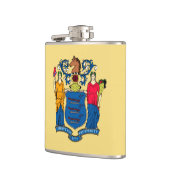 Design für die Flaggen des Staates New Jersey Flachmann (Links)