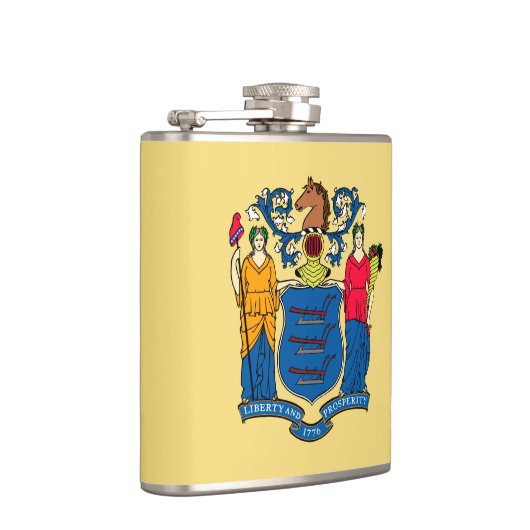 Design für die Flaggen des Staates New Jersey Flachmann (Rechts)