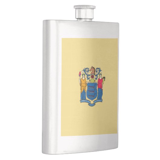 Design für die Flaggen des Staates New Jersey Flachmann (Rechts)