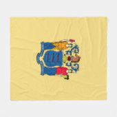 Design für die Flaggen des Staates New Jersey Fleecedecke (Vorderseite (Horizontal))