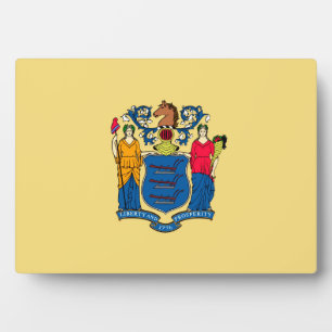 Design für die Flaggen des Staates New Jersey Fotoplatte