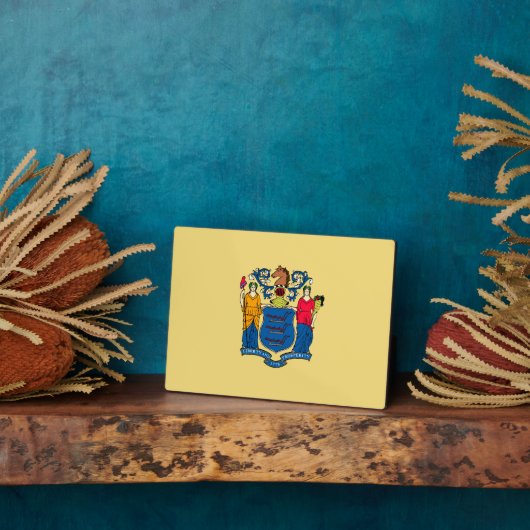 Design für die Flaggen des Staates New Jersey Fotoplatte (Seite)