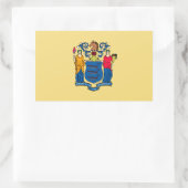 Design für die Flaggen des Staates New Jersey Rechteckiger Aufkleber (Tasche)