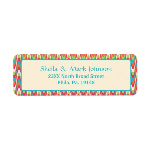 Design für die hintere Wavy Pattern-Family-Adresse (Vorne)