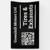 Design für die Instandhaltung von Garagen mit QR-C Banner (Vertikal)
