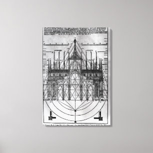 Design für die Mailänder Kathedrale Leinwanddruck
