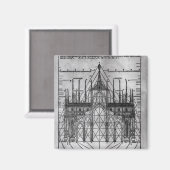 Design für die Mailänder Kathedrale Magnet (Vorderseite/Rückseite)