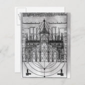 Design für die Mailänder Kathedrale Postkarte (Vorne/Hinten)