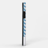 Design für die Muster Weiß und Blau Case-Mate iPhone Hülle (Hinten/Rechts)