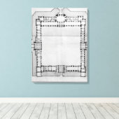 Design für die östlichen Gebäude des Louvre Leinwanddruck (Insitu (Holzboden))