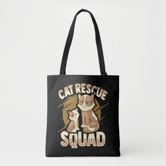 Design für die Rettung von Katzen für Katzen Tasche (Vorderseite)