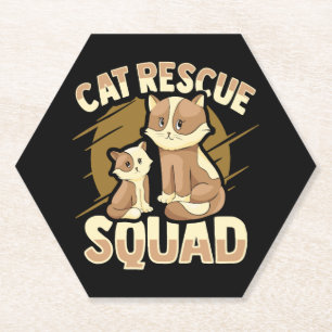Design für die Rettung von Katzen für Katzen Untersetzer