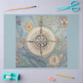 Design für die Serie "Nautic Compass" 8 Seidenpapier (Basteln)