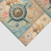 Design für die Serie "Nautical Compass" 20 Seidenpapier (Ausschnitt)