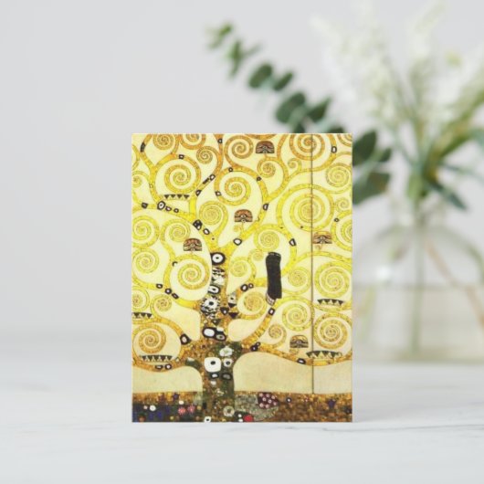 Design für die Stocletfries - Baum des Lebens Postkarte (Stehend Vorderseite)