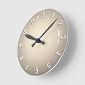 Design für die White Cue Ball Game Clock Runde Wanduhr (Winkel)