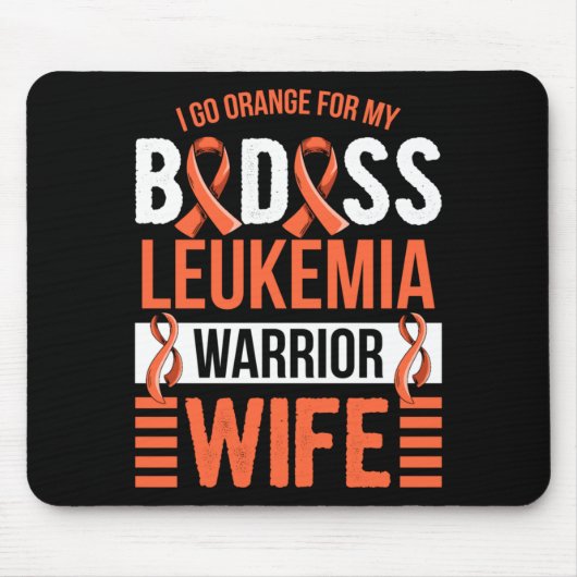 Design für Ehemann eines AML-Leukämie-Kämpfers Mousepad (Vorne)