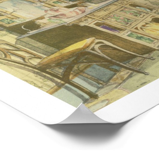 Design für ein Badezimmer, von "Interieurs Moderne Poster (Ecke)