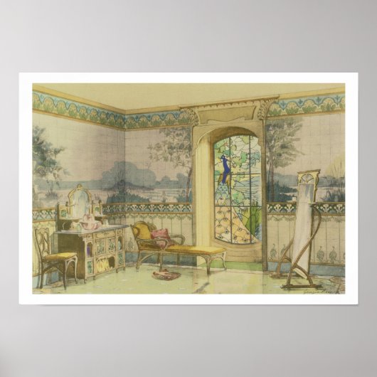 Design für ein Badezimmer, von "Interieurs Moderne Poster (Vorne)