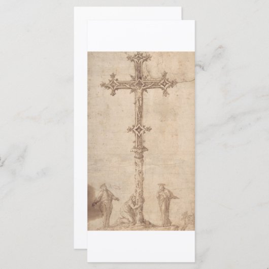 Design für ein Crucifix mit der Jungfrau Mary (Vorne/Hinten)