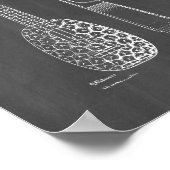 Design für ein Ukulele-Patent - Kopfbrett Poster (Ecke)