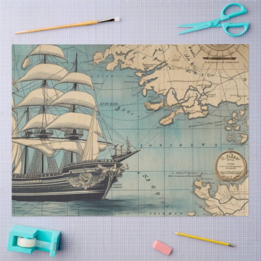 Design für eine autonome Karte 4 Seidenpapier (Basteln)