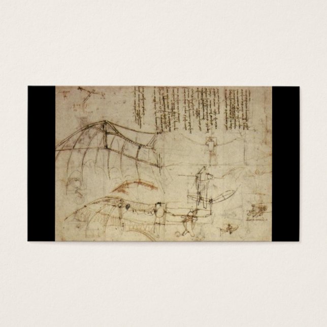 Design für eine Flugmaschine von Leonardo Da Vinci (Vorderseite)