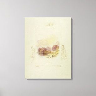 Design für eine Illustration für Walter Scotts 'La Leinwanddruck