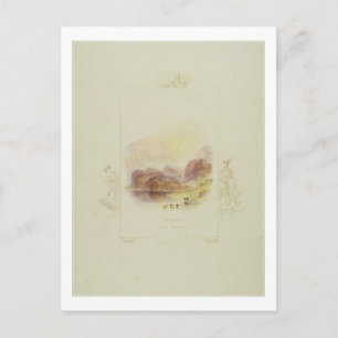 Design für eine Illustration für Walter Scotts 'La Postkarte