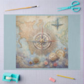 Design für eine Reihe von Nautical Compass 10 Seidenpapier (Basteln)