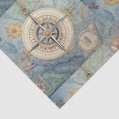 Design für eine Reihe von Nautical Compass 17 Seidenpapier (Ausschnitt)