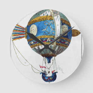 Design für einen Heißluftballon mit einem Durchmes Runde Wanduhr
